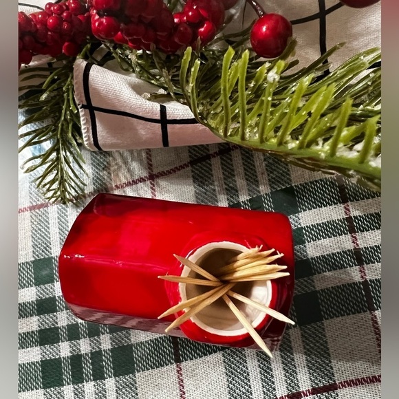 NWOT-Red Barn Toothpick Holder - Picture 3 of 3